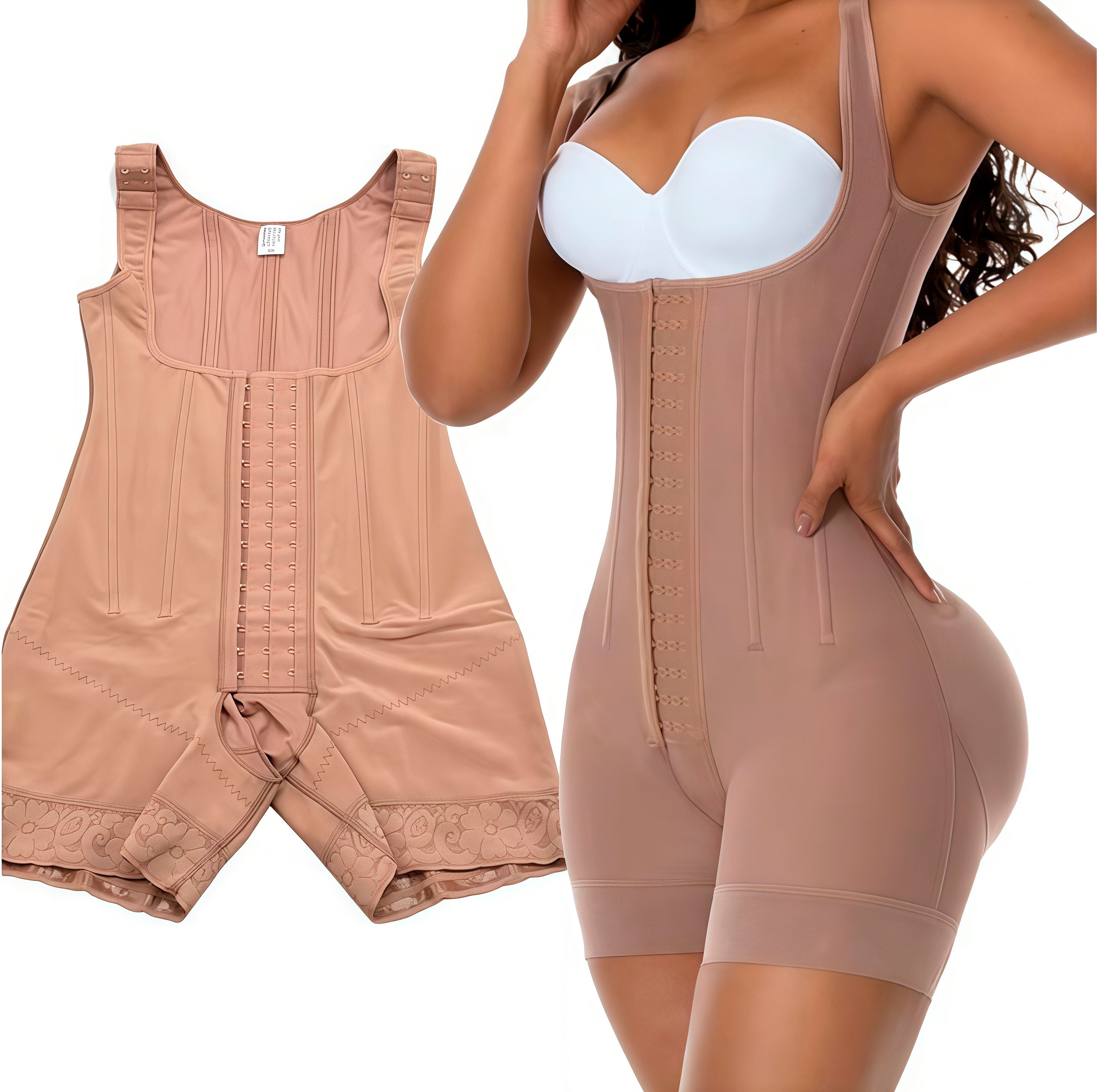 Colombian Shapewear Bodysuit – Faja Colombiana High Compression | Tummy Control & Waist Sculpting
